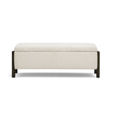Abby 52" Nubby Fabric Storage Bench by TOV Furniture at Eve Furniture