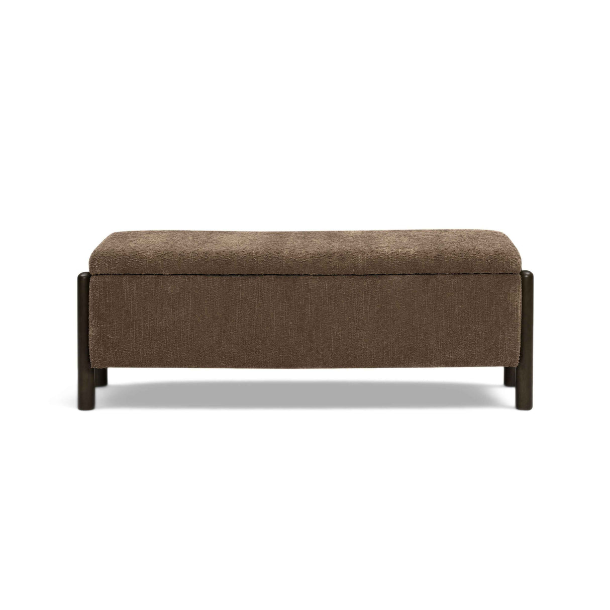 Abby 52" Nubby Fabric Storage Bench by TOV Furniture at Eve Furniture