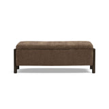 Abby 52" Nubby Fabric Storage Bench by TOV Furniture at Eve Furniture