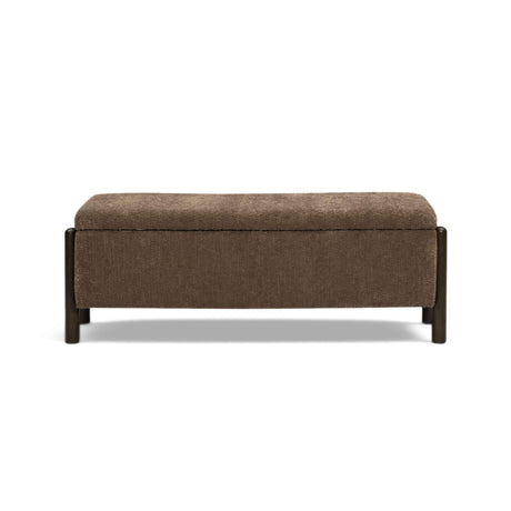 Abby 52" Nubby Fabric Storage Bench by TOV Furniture at Eve Furniture