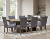 Abby Brown 9-Piece Dining Room Set by Happy Homes at Eve Furniture