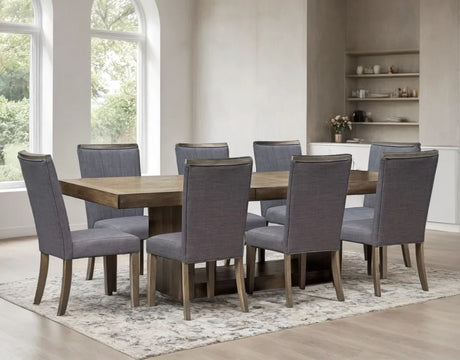 Abby Brown 9-Piece Dining Room Set by Happy Homes at Eve Furniture