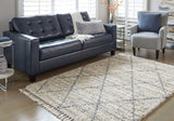 Abdalah Beige/Gray 5' x 7' Rug by Ashley at Eve Furniture