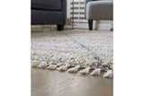 Abdalah Beige/Gray 5' x 7' Rug by Ashley at Eve Furniture