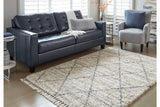 Abdalah Beige/Gray 5' x 7' Rug by Ashley at Eve Furniture