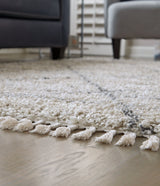 Abdalah Beige/Gray 5' x 7' Rug by Ashley at Eve Furniture