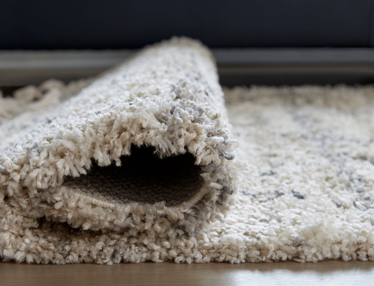 Abdalah Beige/Gray 5' x 7' Rug by Ashley at Eve Furniture