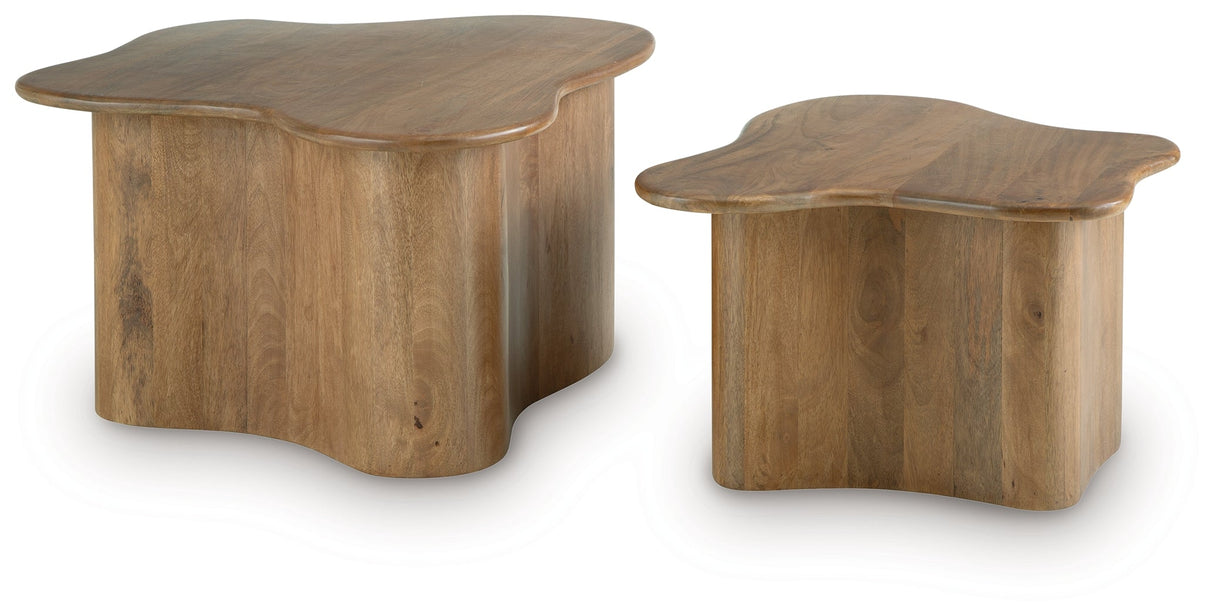 Abeford Brown Accent Coffee Table (Set of 2) by Ashley at Eve Furniture