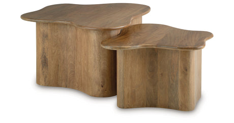 Abeford Brown Accent Coffee Table (Set of 2) by Ashley at Eve Furniture