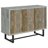 Abelardo Weathered Oak/Cement 3-Drawer Accent Cabinet