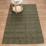 Aberdeen Jute Olive Green Rug by Classic Home at Eve Furniture