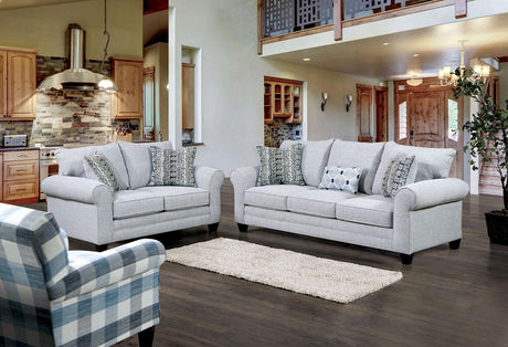 Aberporth Gray Loveseat by Furniture of America at Eve Furniture