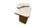 Abi Nesting Coffee Table Beige Cosmos Marble by Moe's Home at Eve Furniture