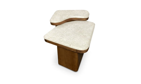 Abi Nesting Coffee Table Beige Cosmos Marble by Moe's Home at Eve Furniture