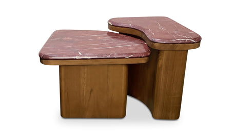 Abi Nesting Coffee Table Levante Marble by Moe's Home at Eve Furniture