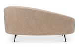 Abigail Chaise Light Brown Faux Shearling by Moe's Home at Eve Furniture