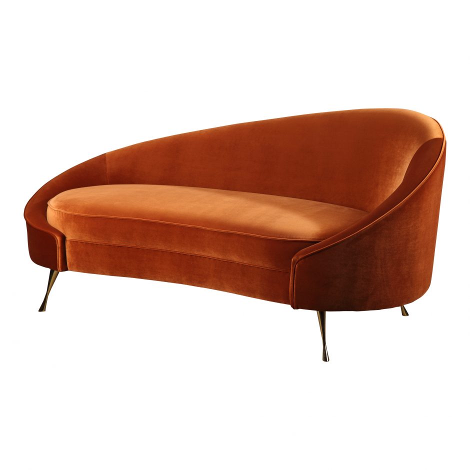 Abigail Chaise Umber by Moe's Home at Eve Furniture