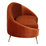 Abigail Chaise Umber by Moe's Home at Eve Furniture