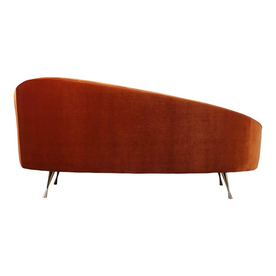 Abigail Chaise Umber by Moe's Home at Eve Furniture