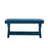 Abigail Double Ottoman Bench in Blue by Manhattan Comfort at Eve Furniture