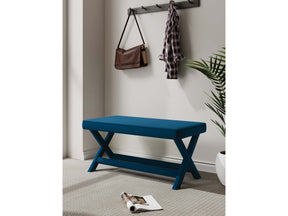 Abigail Double Ottoman Bench in Blue by Manhattan Comfort at Eve Furniture