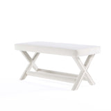 Abigail Double Ottoman Bench in Cream by Manhattan Comfort at Eve Furniture
