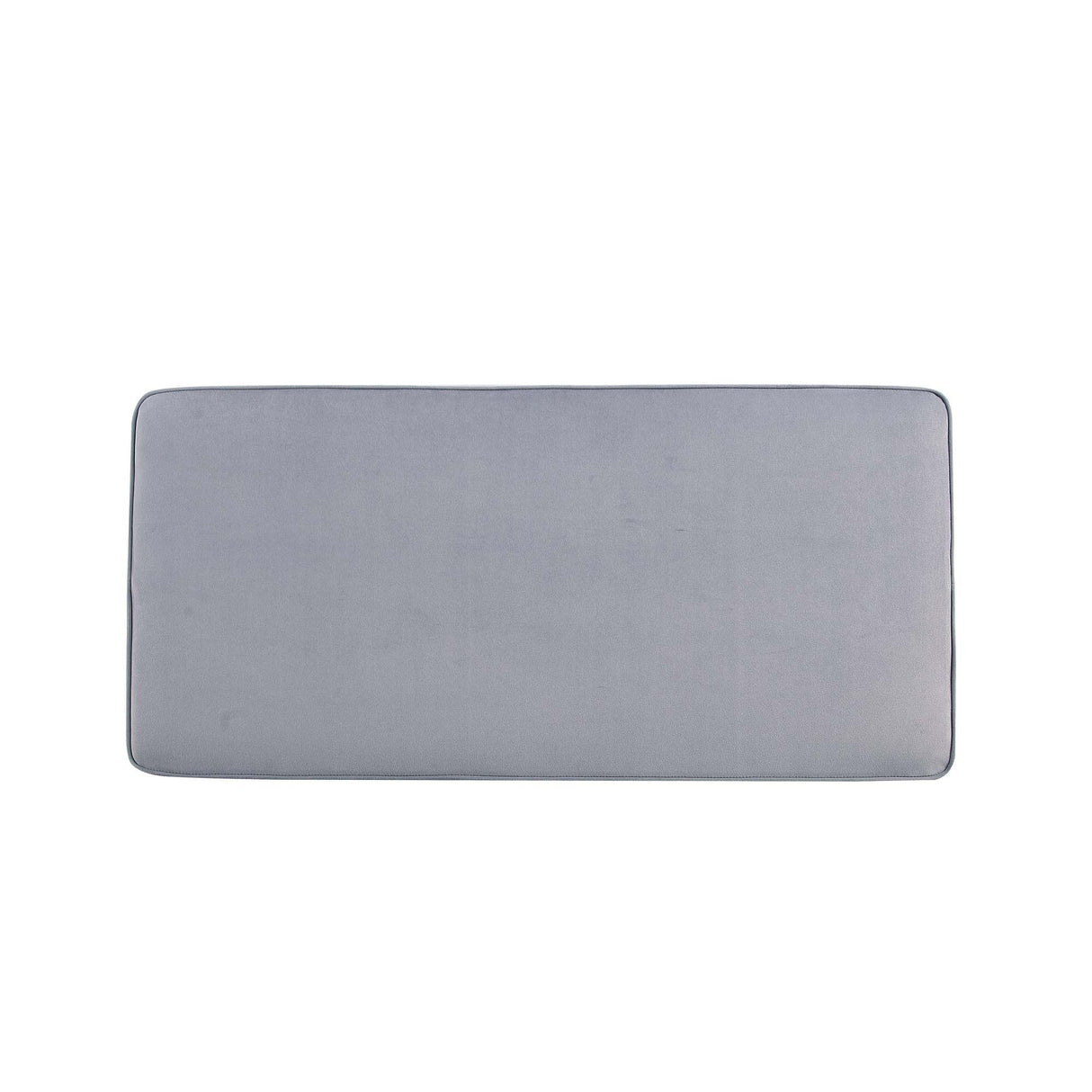 Abigail Double Ottoman Bench in Grey by Manhattan Comfort at Eve Furniture