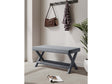 Abigail Double Ottoman Bench in Grey by Manhattan Comfort at Eve Furniture