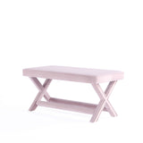 Abigail Double Ottoman Bench in Pink by Manhattan Comfort at Eve Furniture