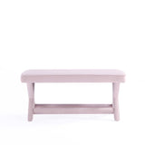 Abigail Double Ottoman Bench in Pink by Manhattan Comfort at Eve Furniture