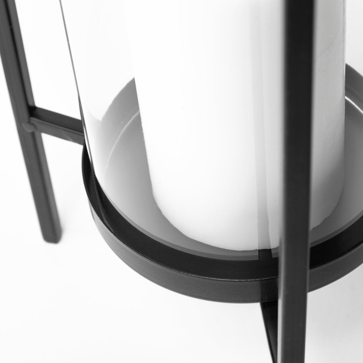 Abigail I Large Gunmetal Gray Metal Table Candle Holder by Mercana at Eve Furniture