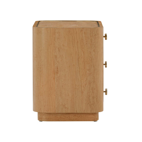 Abigail Natural Birdseye Maple Nightstand by TOV Furniture at Eve Furniture