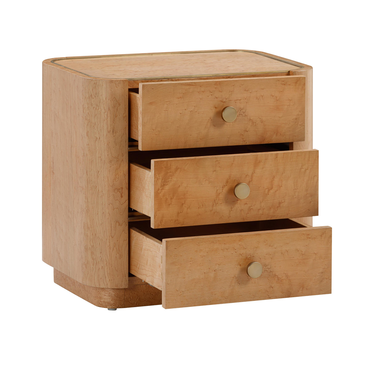 Abigail Natural Birdseye Maple Nightstand by TOV Furniture at Eve Furniture