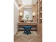 Abigail Single Ottoman Bench in Blue by Manhattan Comfort at Eve Furniture