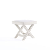 Abigail Single Ottoman Bench in Cream by Manhattan Comfort at Eve Furniture