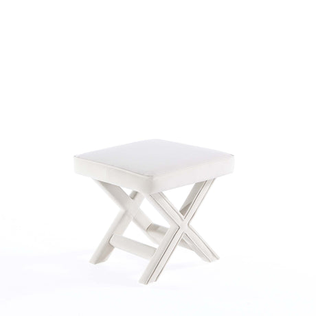 Abigail Single Ottoman Bench in Cream by Manhattan Comfort at Eve Furniture
