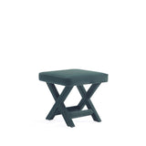 Abigail Single Ottoman Bench in Green by Manhattan Comfort at Eve Furniture