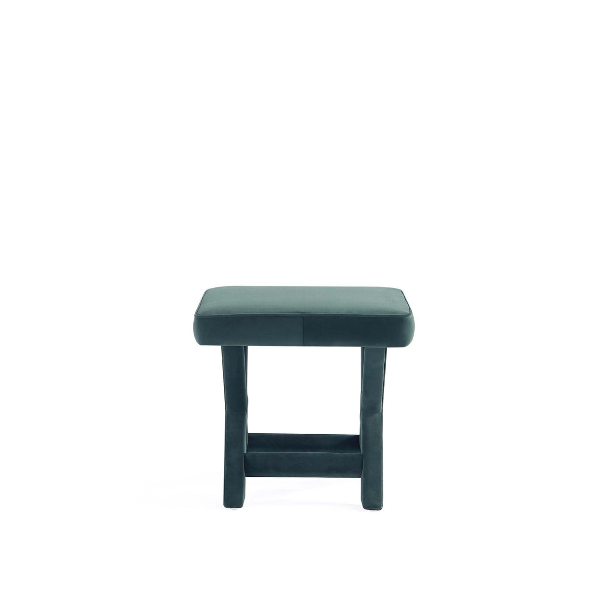 Abigail Single Ottoman Bench in Green by Manhattan Comfort at Eve Furniture