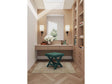 Abigail Single Ottoman Bench in Green by Manhattan Comfort at Eve Furniture