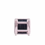 Abigail Single Ottoman Bench in Pink by Manhattan Comfort at Eve Furniture