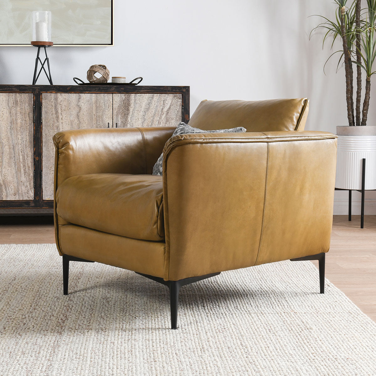 Abigail Tan Club Chair by Classic Home at Eve Furniture