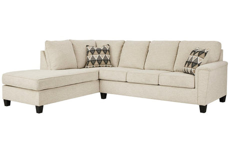 Abinger Natural 2-Piece Left Arm Facing (Left Arm Facing (LAF)) Chaise Sectional by Ashley at Eve Furniture