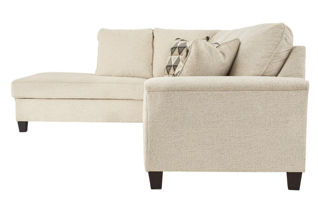 Abinger Natural 2-Piece Left Arm Facing (Left Arm Facing (LAF)) Chaise Sectional by Ashley at Eve Furniture