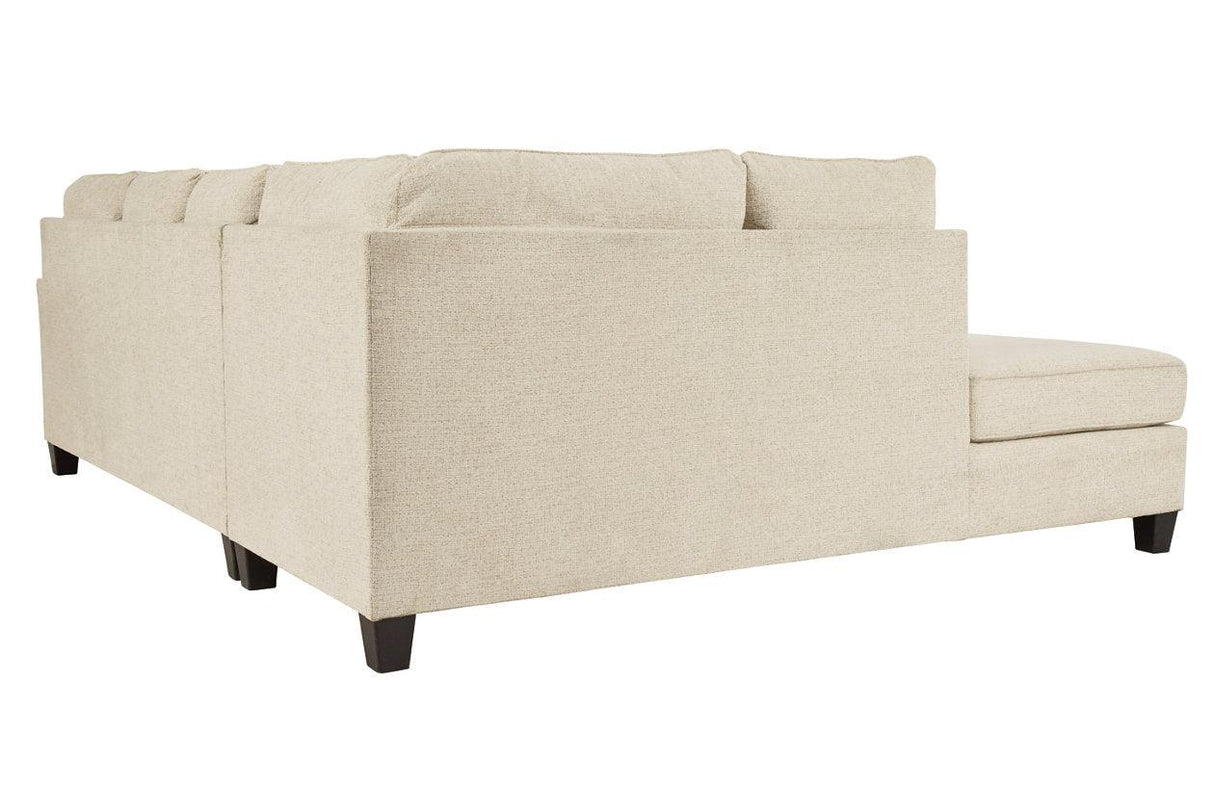 Abinger Natural 2-Piece Left Arm Facing (Left Arm Facing (LAF)) Chaise Sectional by Ashley at Eve Furniture