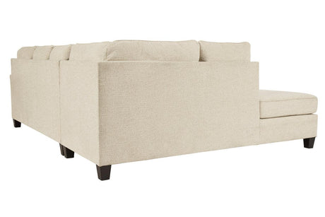 Abinger Natural 2-Piece Left Arm Facing (Left Arm Facing (LAF)) Chaise Sectional by Ashley at Eve Furniture