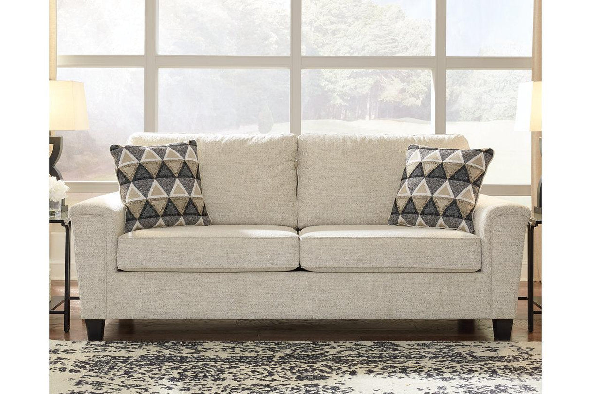 Abinger Natural Queen Sofa Sleeper by Ashley at Eve Furniture