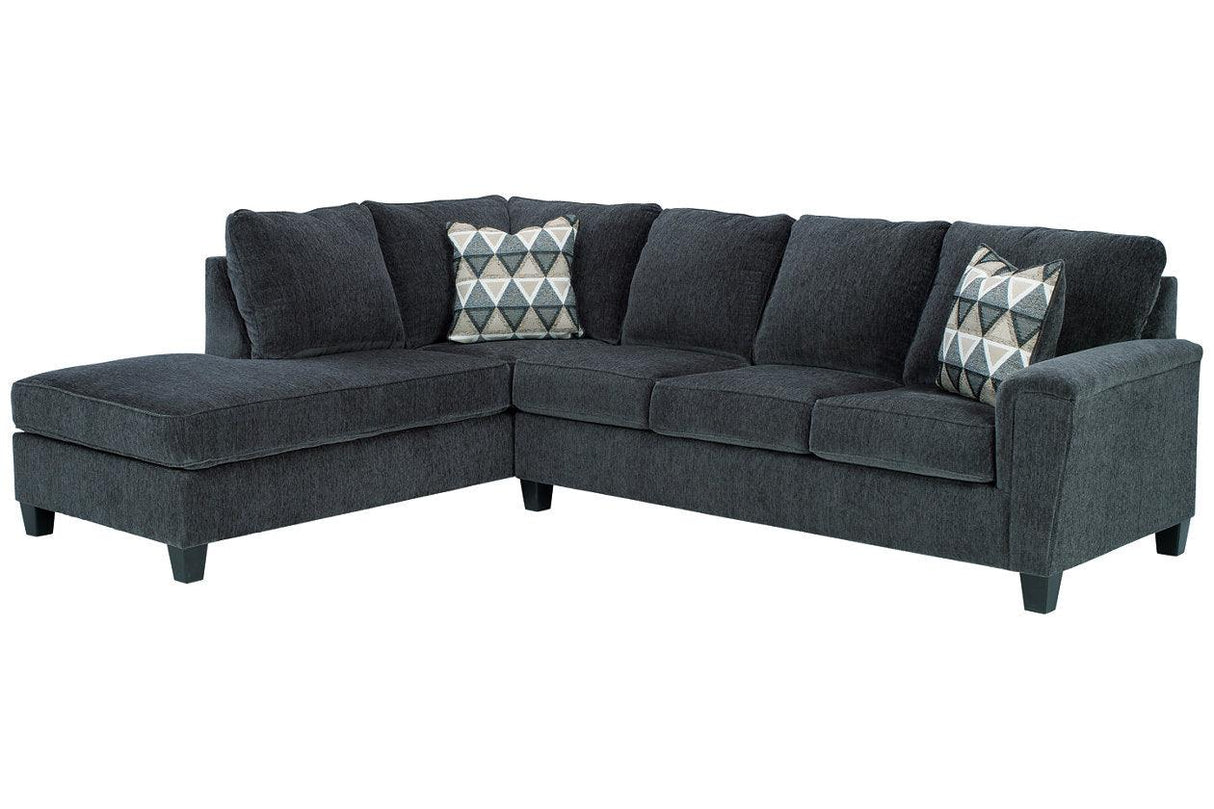 Abinger Smoke 2-Piece Left Arm Facing (Left Arm Facing (LAF)) Chaise Sectional by Ashley at Eve Furniture