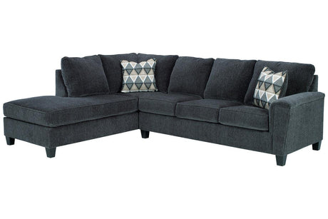 Abinger Smoke 2-Piece Left Arm Facing (Left Arm Facing (LAF)) Chaise Sectional by Ashley at Eve Furniture