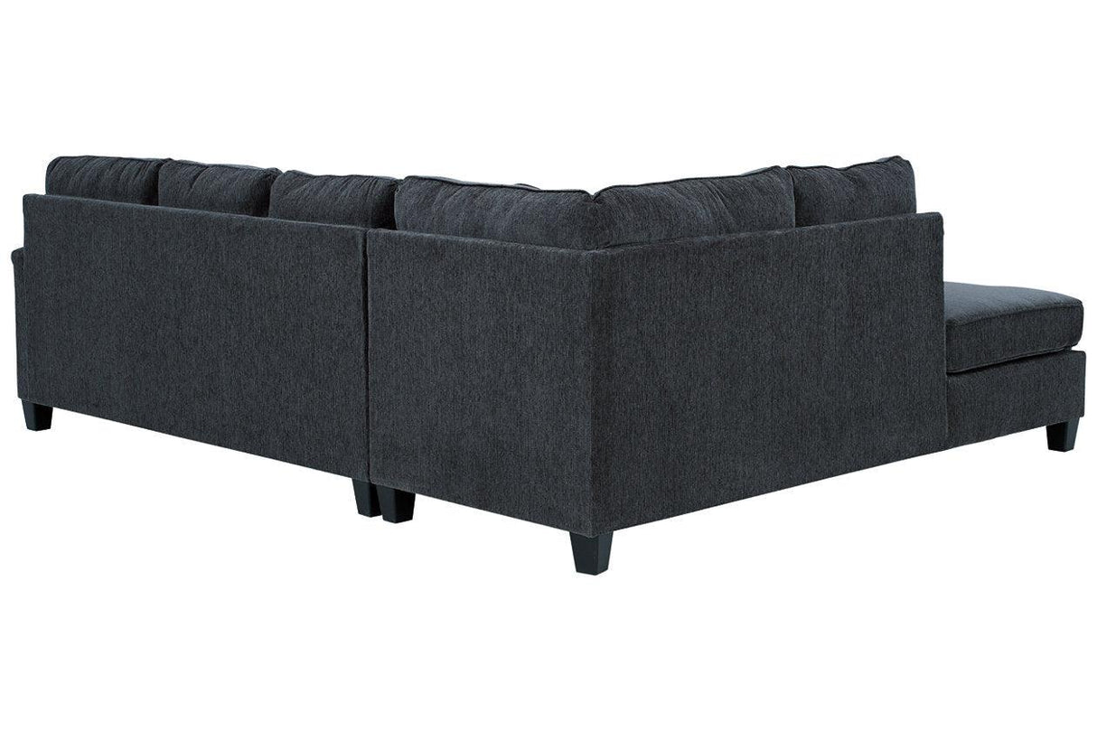 Abinger Smoke 2-Piece Left Arm Facing (Left Arm Facing (LAF)) Chaise Sectional by Ashley at Eve Furniture