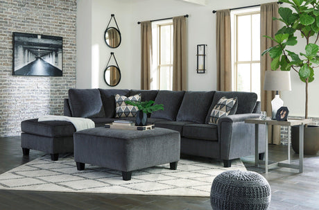 Abinger Smoke 2-Piece Left Arm Facing (Left Arm Facing (LAF)) Chaise Sectional by Ashley at Eve Furniture
